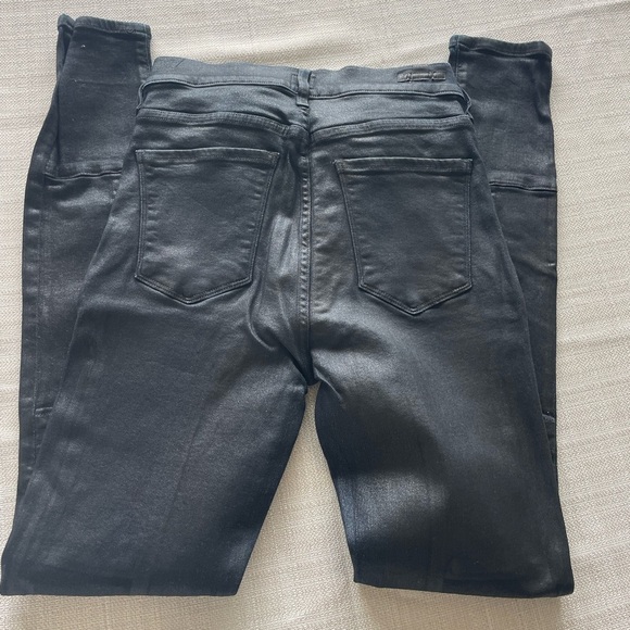 Women's COH Citizen's of Humanity Coated Black Jeans Sz. - 28 - Picture 6 of 6
